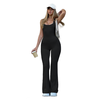 Jumpsuit - Curvy - dames - comfortabele - flared shaped - stijlvol