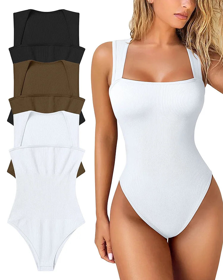 Isabel Gebreide Bodysuit voor Dames Casual en Perfect voor Lente en Zomer