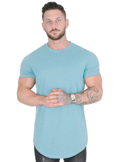 Liam Athletisch Sport Casual Katoen T-Shirt voor Mannen