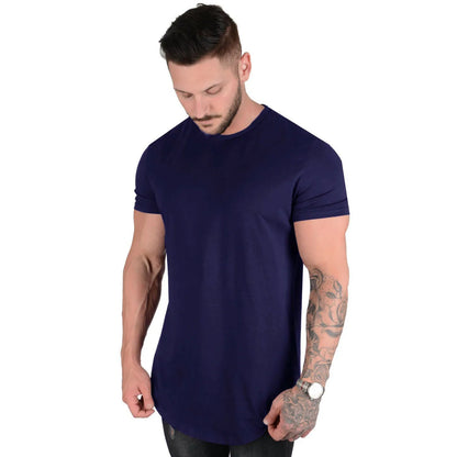 Liam Athletisch Sport Casual Katoen T-Shirt voor Mannen