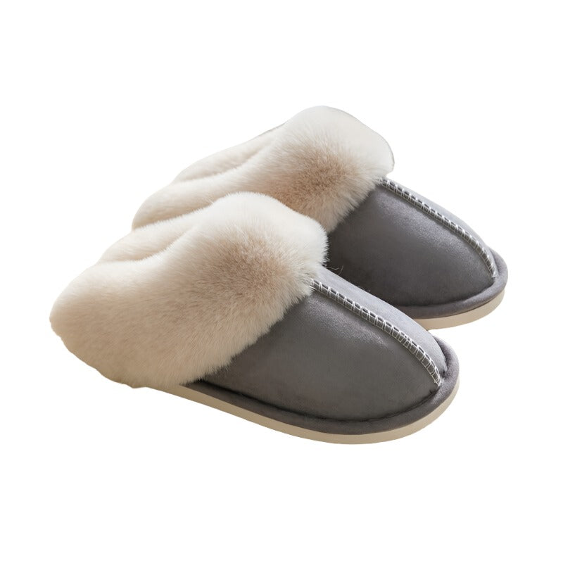 Warme Pluche Huisslippers Harige Platte Pantoffels