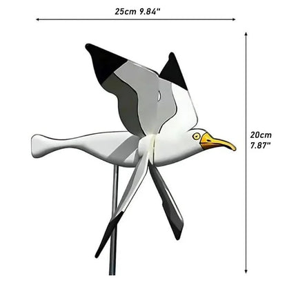 Zeemeeuw Windmolen Wind Spinner Tuindecoratie