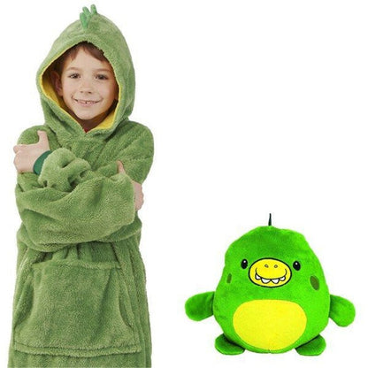 Extra Grote Poncho Hoodie voor Kinderen