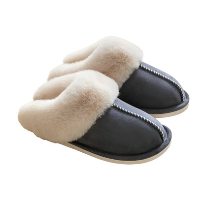 Warme Pluche Huisslippers Harige Platte Pantoffels