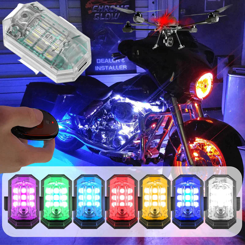 RGB Stroboscooplicht Geleid Motorfietsflitser voor Opvallende Verlichting