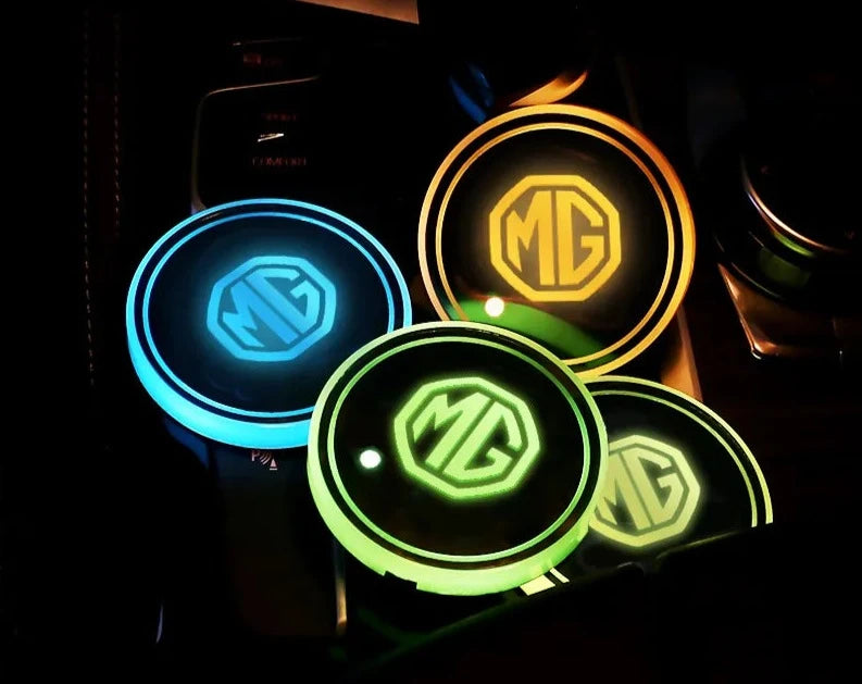 Lichtgevende LED Auto Logo Onderzet Accessoires voor een Stijlvolle Touch