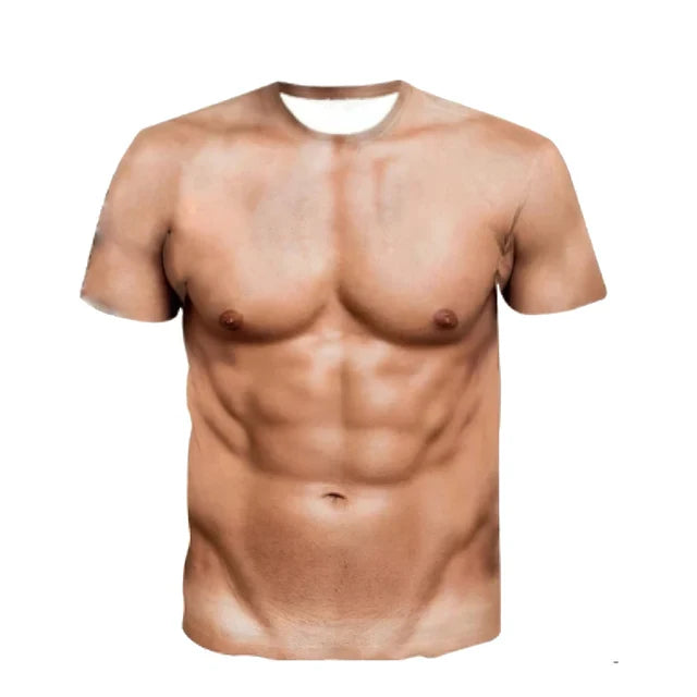 Theodore T-shirt voor Mannen Casual 3D-geprint met Korte Mouwen