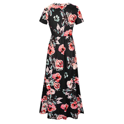 Comfortabele Casual Zomer Bloemen Maxi Jurk Amy voor Dames