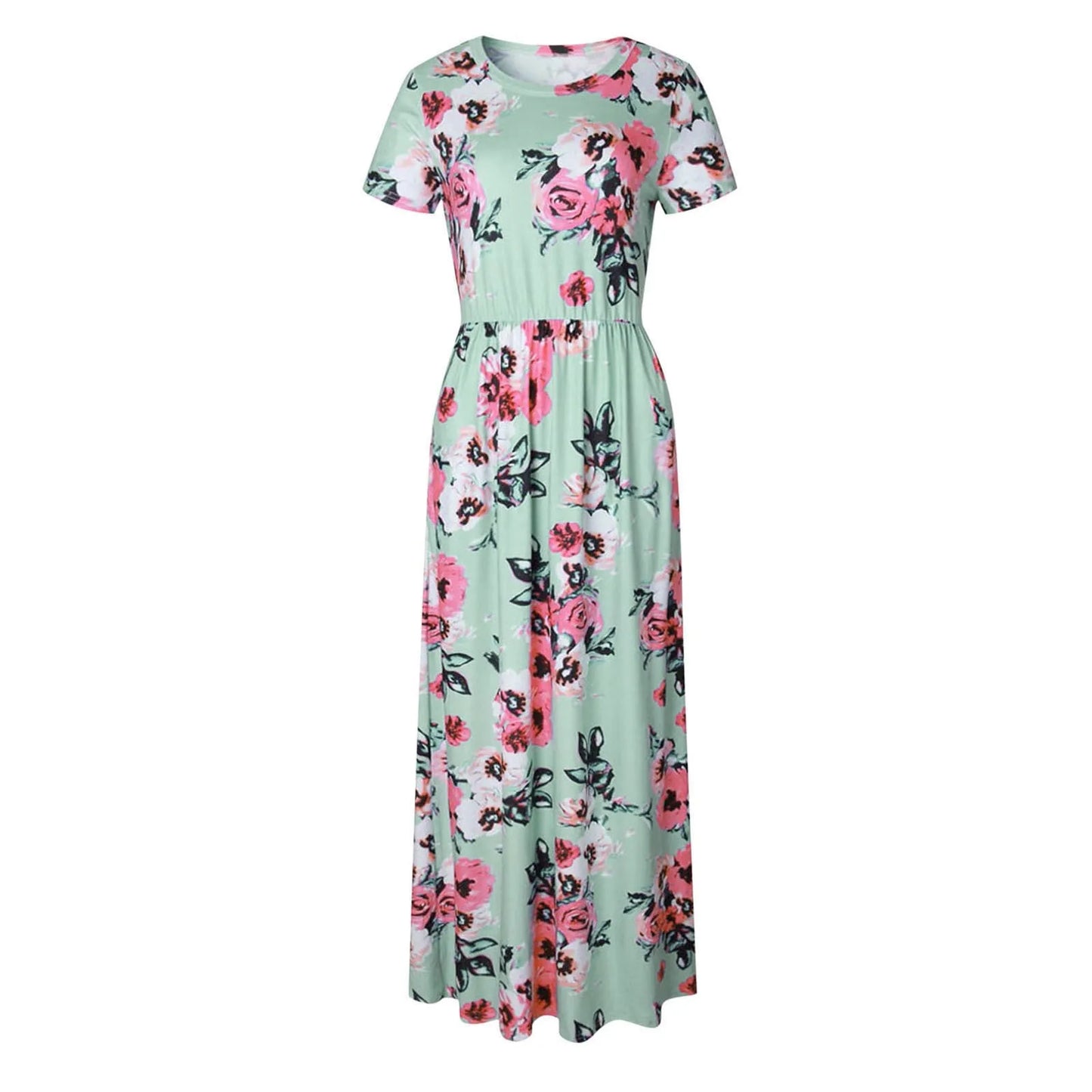 Comfortabele Casual Zomer Bloemen Maxi Jurk Amy voor Dames