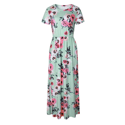 Comfortabele Casual Zomer Bloemen Maxi Jurk Amy voor Dames