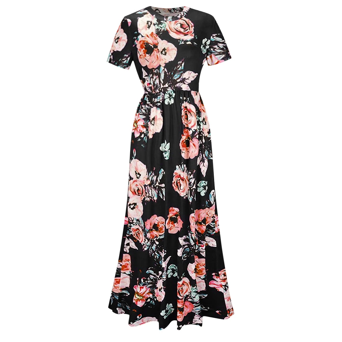 Comfortabele Casual Zomer Bloemen Maxi Jurk Amy voor Dames