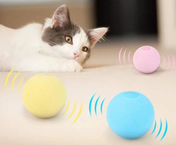 Interactieve Fleecebal voor Katten Fidget Speelgoed