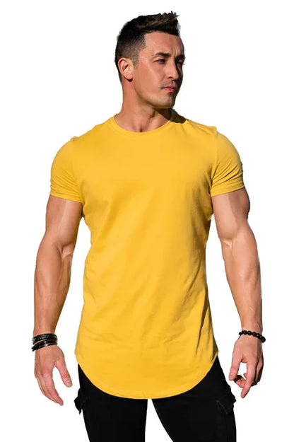 Liam Athletisch Sport Casual Katoen T-Shirt voor Mannen