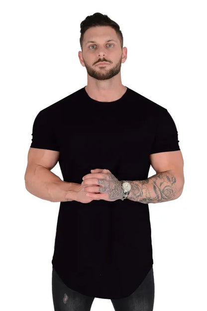 Liam Athletisch Sport Casual Katoen T-Shirt voor Mannen