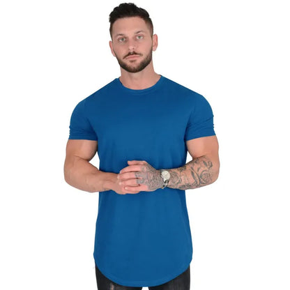 Liam Athletisch Sport Casual Katoen T-Shirt voor Mannen