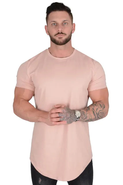 Liam Athletisch Sport Casual Katoen T-Shirt voor Mannen