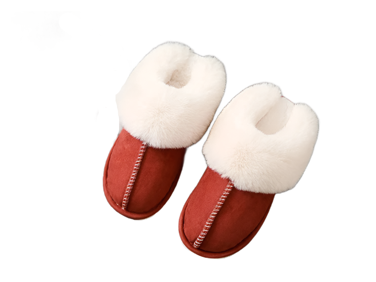 Warme Pluche Huisslippers Harige Platte Pantoffels