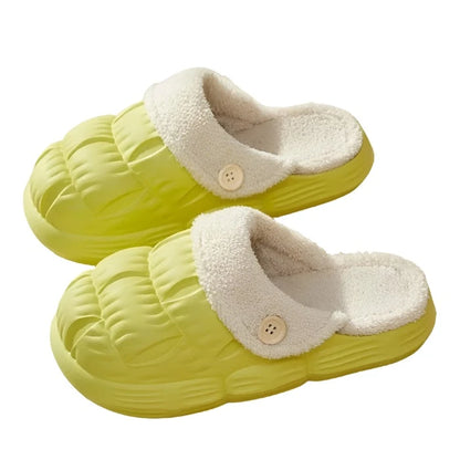 Waterdichte Warme Bont Slippers Pluche Winter Teenslippers Bontglijders