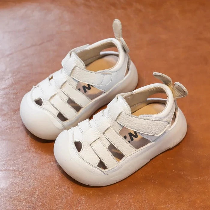 Baby Peuter Zomer Schoenen Echt Leer Zachte Zool Kinderen Strand Sandalen