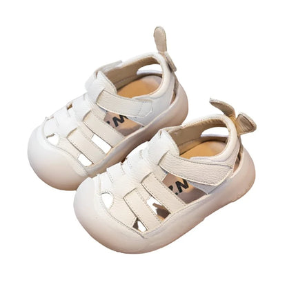 Baby Peuter Zomer Schoenen Echt Leer Zachte Zool Kinderen Strand Sandalen