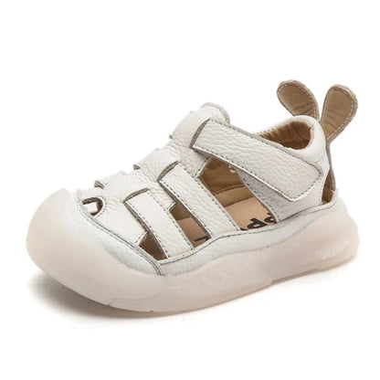 Baby Peuter Zomer Schoenen Echt Leer Zachte Zool Kinderen Strand Sandalen