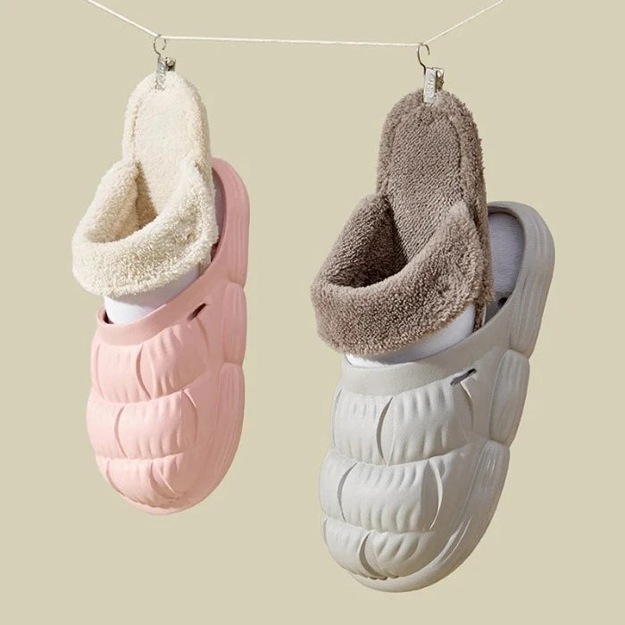 Waterdichte Warme Bont Slippers Pluche Winter Teenslippers Bontglijders