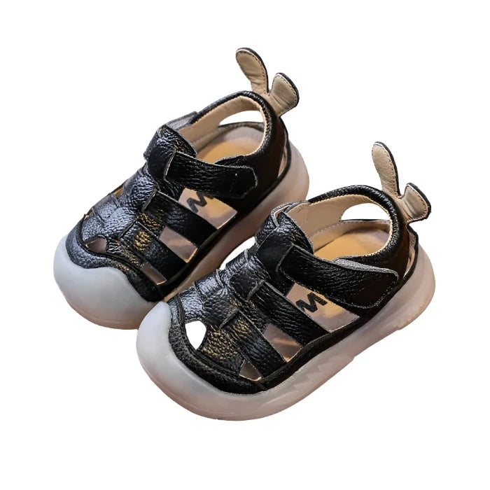 Baby Peuter Zomer Schoenen Echt Leer Zachte Zool Kinderen Strand Sandalen