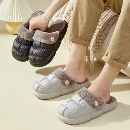 Waterdichte Warme Bont Slippers Pluche Winter Teenslippers Bontglijders