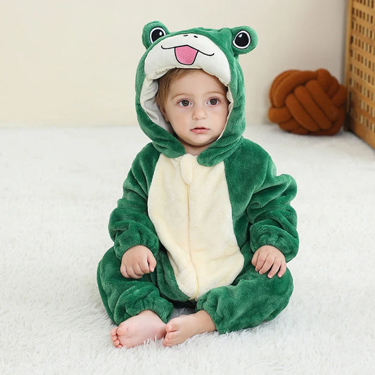 Baby Rompertje Dinosaurus Onesie Flanellen Leuke Outfit