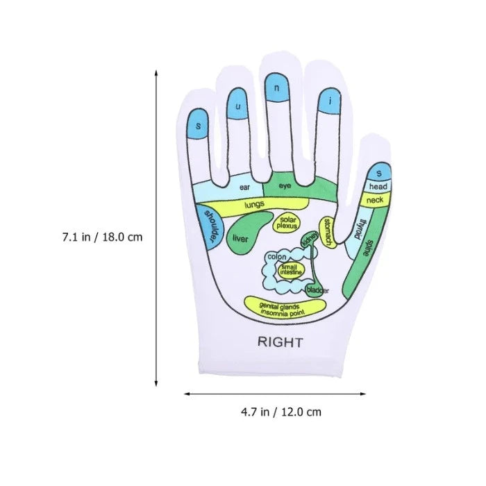 Herbruikbare Reflexologie Handschoenen voor Voet Scrub en Acupressuur Tools