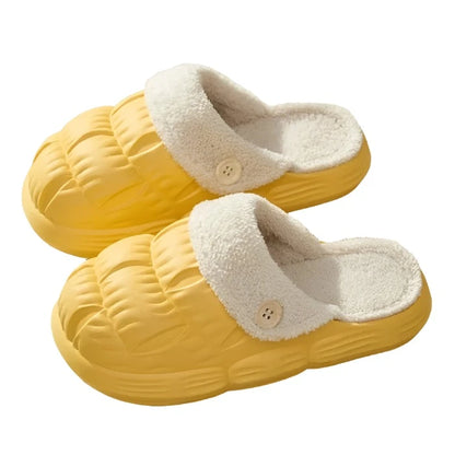 Waterdichte Warme Bont Slippers Pluche Winter Teenslippers Bontglijders