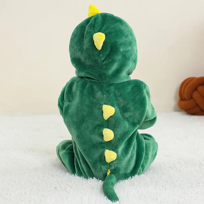 Baby Rompertje Dinosaurus Onesie Flanellen Leuke Outfit