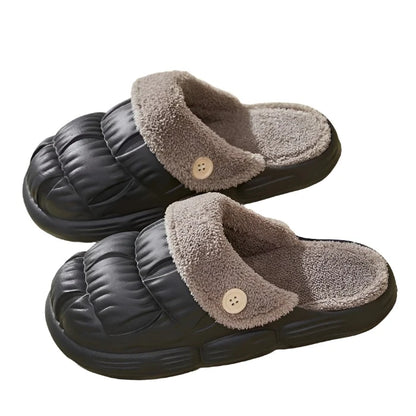 Waterdichte Warme Bont Slippers Pluche Winter Teenslippers Bontglijders