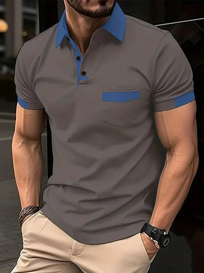 Caleb Comfortabel Casual Poloshirt voor Mannen Perfect voor de Zomer