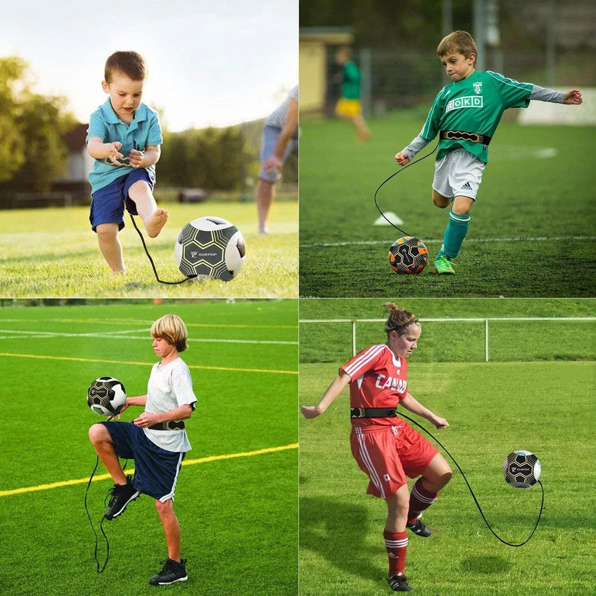 Verstelbaar Trainingsmateriaal voor Kinderen Voetbal Training Accessoires