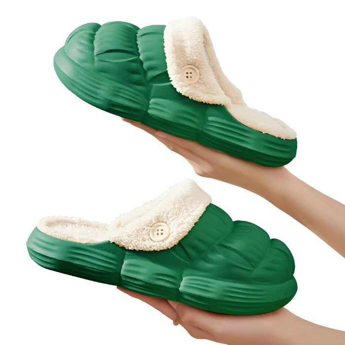 Waterdichte Warme Bont Slippers Pluche Winter Teenslippers Bontglijders