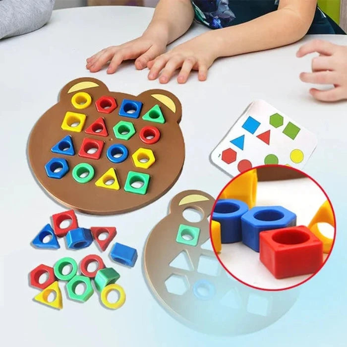 Geometrische Vorm Puzzel Interactieve Puzzelblokken als Educatief Speelgoed