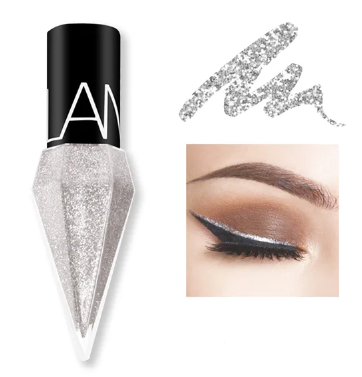 Glimme Vloeibare Eyeliner met Glitter Voor een Stralende Oogopslag