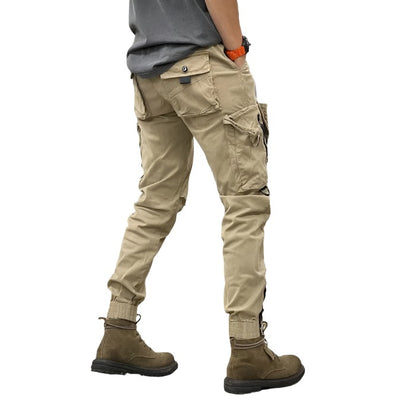 Heren Cargo Broek in Safari Stijl van Polyester voor Casual Tactisch Gebruik